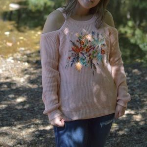 New embroidered sweater